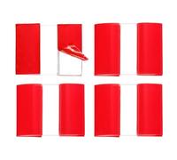 sourcing map 4Pcs Acrylic Flexible Hinges, 25x35mm Invisible Living Hinge, 361° Transparent Continuous Piano Low Profile Flex Hinge for DIY Furniture, Display Stand, Cabinets