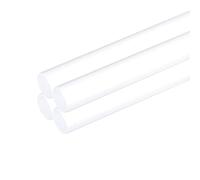 sourcing map 4pcs Acrylic Round Rods 3/8" x 12" Clear Acrylic Dowel Rods Sticks Plastic Sticks Strip for DIY Crafts Lighting Gardening Decorations - 10mm x 300mm