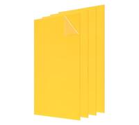 sourcing map 4Pcs Acrylic Sheets 12x6 Inch Acrylic Panel 1/8 Inch-3mm Plastic Board for Picture Frames Sign Holders DIY Display Projects Craft, Yellow