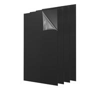 sourcing map 4Pcs Acrylic Sheets 12x6 Inch Acrylic Panel 1/8 Inch-3mm Plastic Board for Picture Frames Sign Holders DIY Display Projects Craft, Black
