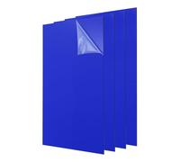 sourcing map 4Pcs Acrylic Sheets 12x6 Inch Acrylic Panel 1/8 Inch-3mm Plastic Board for Picture Frames Sign Holders DIY Display Projects Craft, Dark Blue