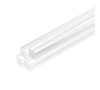 sourcing map 4pcs Acrylic Square Rods 5/16" x 12" Clear Acrylic Dowel Rods Sticks Acrylic Plastic Sticks Strip for DIY Crafts Lighting Gardening Decorations - 8mm x 300mm