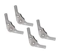 sourcing map 4Pcs Adjustable Sofa Hinge, 54 Degree 3 Gear Support Joint Folding Table Brackets Furniture Replacement Parts for Sofas and Outdoor Beach Chairs