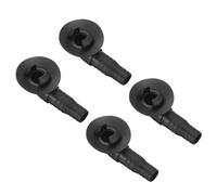 sourcing map 4Pcs Air Conditioner Drain Hose Connector Elbow Fitting with Rubber Ring for Mini-Split Units and Window AC Unit 20m, Black