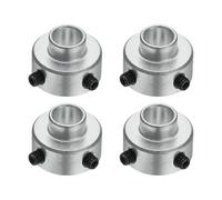 sourcing map 4pcs Aluminium Alloy Shaft Collar, 1/4" ID 9/16" OD 7/16" Thickness Bore Shaft Locking Collars for Gearbox Assemblies, Machine Tools, Industrial Use ID 6mm OD 15mm