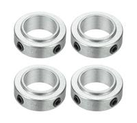 sourcing map 4pcs Aluminium Alloy Shaft Collar, 11/16" ID 1 1/16" OD 3/8" Thickness Bore Shaft Locking Collars for Gearbox Assemblies, Machine Tools, Industrial Use ID 17mm OD 27mm