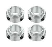 sourcing map 4pcs Aluminium Alloy Shaft Collar, 9/16" ID 1" OD 1/2" Thickness Bore Shaft Locking Collars for Gearbox Assemblies, Machine Tools, Industrial Use ID 15mm OD 25mm