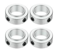 sourcing map 4pcs Aluminium Alloy Shaft Collar, 9/16" ID 1" OD 3/8" Thickness Bore Shaft Locking Collars for Gearbox Assemblies, Machine Tools, Industrial Use ID 15mm OD 25mm