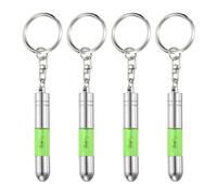 sourcing map 4pcs Anti-Static Keychain Car Static Human Body ESD Tool Electricity Discharge Remover Keychains for Car Door House, Green