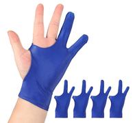 sourcing map 4pcs Artist Drawing Glove, Breathable Graphics Painting Glove with Two Fingers for Right Left Graphic Digital Tablet Paper Sketching (Size L), Blue