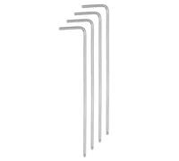 sourcing map 4pcs Ball End Hex Key Wrench 1.5mm L-Shape Long Arm Hexagon Metric Wrenches Chrome Vanadium Steel Repairing Tool for Home Repair