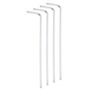 sourcing map 4pcs Ball End Hex Key Wrench 1.5mm Metric Chrome-Vanadium Steel L-Shape Hexagon Wrenches Repairing Tool for Home Bike Motorcycle Repair, Silver