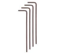 sourcing map 4pcs Ball End Hex Key Wrench 2.5mm S2 Steel L-Shape Long Arm Hexagon Metric Wrenches Repairing Tool for Home Repair, Red