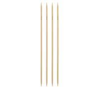 sourcing map 4Pcs Bamboo Knitting Needles Double Pointed Size US 10(6mm) Carbonized 14 Inch(36cm) Straight for Handmade Creative DIY Knitting Craft Yarn