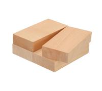 sourcing map 4Pcs Basswood Carving Block, 0.8"x2"x4" Square Wooden Dowels Blocks Wood Pieces for DIY, Arts Decoration, Crafts Whittling, Hand Carved