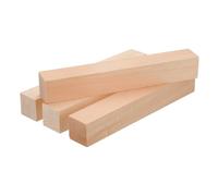 sourcing map 4Pcs Basswood Carving Block, 1.2"x1.2"x8" Square Wooden Dowels Blocks Wood Pieces for DIY, Arts Decoration, Crafts Whittling, Hand Carved