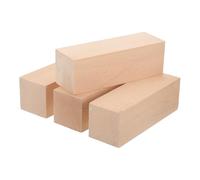 sourcing map 4Pcs Basswood Carving Block, 2"x2"x6" Square Wooden Dowels Blocks Wood Pieces for DIY, Arts Decoration, Crafts Whittling, Hand Carved