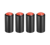 sourcing map 4PCS Battery Cover Mic Battery Screw on Cap Cup Cover 31mm/1.22in Wireless Black Red