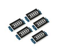 sourcing map 4Pcs Battery Indicator Display Capacity 1S 3.7V LED Display Blue Battery Charge Indicator for Electric Vehicle Battery Car