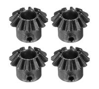 sourcing map 4pcs Bevel Gear 1.5 Module 1:1 Reduction Rate 12T 8mm Hole Dia Bevel Pinion Gear, 90 Degree Steering Gear for Hardware Mechanical Rotation