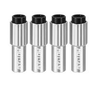 sourcing map 4pcs Bike Inline Cable Adjuster Aluminum Alloy Brake Cable Gear Shift Connector Indexed Inline Cable Tension Adjuster Housing Screws for Mountain and Road Bikes, Gray