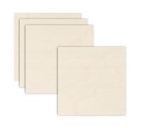 sourcing map 4PCS Birch Plywood Sheets,12 x 12 x 1/8 Inch Unfinished Wood Board Lightweight/Durable Wood Panels for Laser Cutting & Engraving,Crafts,Painting, Aircraft Model