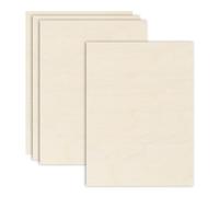 sourcing map 4PCS Birch Plywood Sheets,12 x 16 x 1/8 Inch Unfinished Wood Board Lightweight/Durable Wood Panels for Laser Cutting & Engraving,Crafts,Painting, Aircraft Model