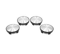 sourcing map 4pcs Black 60mm Dia 5 Lugs Car Tire Wheel Center Hub Cap