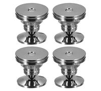 sourcing map 4pcs Black Speaker Spike Kit Shockproof Adjustable Copper Speaker Spike Isolation with Speaker Spikes Pads Mat,Double-Sided Adhesive for Subwoofer CD DVD Audio Amplifier Recorder
