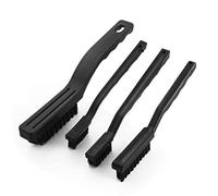 sourcing map 4PCS Black Toothbrush Type Conductive Ground ESD Anti Static Brush Kit
