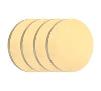 sourcing map 4pcs Brass Sheets, 0.12" Thickness x 1.18" Diameter Brass Round Plate H62 Brass Metal Sheet for Crafting Carving Stamping DIY Handicrafts Models Repairs, Yellow