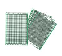 sourcing map 4Pcs Breadboard Solderable 120mm x 80mm Green Circuit PCB Board Double Sided Tin-Plated PCB Prototype Board for Electronics Prototyping, DIY Circuits Projects