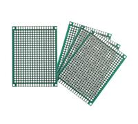 sourcing map 4Pcs Breadboard Solderable 70mm x 50mm Green Circuit PCB Board Double Sided Tin-Plated PCB Prototype Board for Electronics Prototyping, DIY Circuits Projects