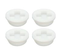 sourcing map 4Pcs Bung Cap, 2 1/2'' Plastic Bung Hole Caps, Coarse Thread Drum Hole Cap with Gasket for 55 Gallon Plastic Drum, Fuel Tank, Household Bucket and Oil Tank