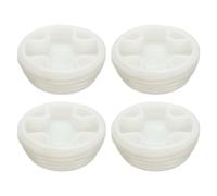 sourcing map 4Pcs Bung Caps, 3'' Plastic Bung Hole Caps, Coarse Thread Drum Hole Cap with Gasket for 55 Gallon Plastic Drums, Fuel Tank, Household Bucket Caps and Oil Tank