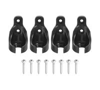 sourcing map 4Pcs Bungee Ball Receivers Brackets, Universal Blinds Bungee Cord Replacement Parts for Indoor/Outdoor Roller Sun Shade Tie Downs, Black