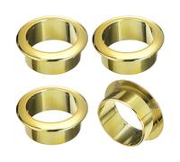 sourcing map 4Pcs Cable Hole Cover, 1-3/8 inch(35mm) ABS Office Desk Cable Wire Cord Grommet Cable Cord Organizer for Office Desktop Wire, Gold