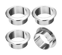 sourcing map 4Pcs Cable Hole Cover, 1-3/8 inch(35mm) ABS Office Desk Cable Wire Cord Grommet Cable Cord Organizer for Office Desktop Wire, Silver