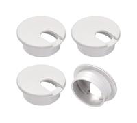 sourcing map 4Pcs Cable Hole Cover, 1.38Inch/35mm ABS Desk Cable Wire Cord Grommet Hole Cover for Office Computer Desk Wire Organizer, White