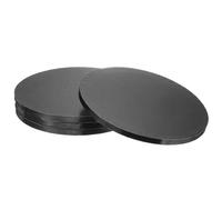 sourcing map 4pcs Cake Boards, 10 Inch Round Cake Drum Circle Cake Base Grease Proof Pastry Board for Cake Baking Wedding Birthday Party Supplies Black