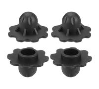 sourcing map 4Pcs Camping Chair Foot Cover, 0.71 Inch Plastic Table Legs Feet Covers Furniture Floor Protectors for Outdoor Moon Chair Folding Furniture Camping Gear, Black
