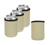 sourcing map 4Pcs Can Cooler Sleeves, 10oz Insulators Neoprene Beer Sleeves Diamond Texture Non-Slip Soda Can Drink Holder for Standard Beer Soda Water Bottles, Gray