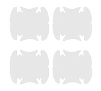 sourcing map 4pcs Car Door Handle Scratch Protectors Carbon Fiber Bowl Cover Anti Scratch 3D Sticker Automotive Door Handle Cups Protective Film Bowl Sticker for All Cars, Clear