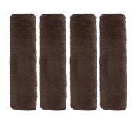 sourcing map 4pcs Car Seat Belt Pad Soft Fiber Seatbelt Shoulder Strap Covers Comfortable Driving Cushion Universal Car Accessories for Car, Brown
