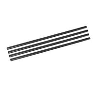 sourcing map 4Pcs Carbon Fiber Tubes 12 x 14 x 500mm Plain Weave Glossy Surface Rod 3K Roll Wrapped Carbon Round Tubing for RC Airplane Quadcopter Multicopter