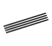 sourcing map 4Pcs Carbon Fiber Tubes 14 x 16 x 500mm Plain Weave Glossy Surface Rod 3K Roll Wrapped Carbon Round Tubing for RC Airplane Quadcopter Multicopter