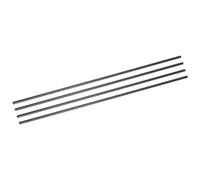 sourcing map 4Pcs Carbon Fiber Tubes 4 x 6 x 420mm Plain Weave Glossy Surface Rod 3K Roll Wrapped Carbon Round Tubing for RC Airplane Quadcopter Multicopter