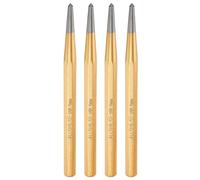sourcing map 4pcs Center Punch 4mm(1/6") 150mm Length Metric Non-marring Alloy Steel Cylindrical Alignment Punch Drive Pin Tools for Automotive Watch Repair Jewelry Craft
