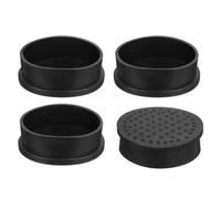 sourcing map 4Pcs Chair Leg Caps, Fit OD 53mm (2-1/9 Inch) Non-Marking PVC Chair Leg Tips Non-Slip Chair Leg Floor Protectors Round Table Covers End Caps for Furniture, Black