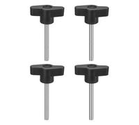 sourcing map 4Pcs Clamping Screw Knob, M5 x 45mm Metric 304 Stainless Steel T Shaped Thumb Screws Handle for Quick Remove Hand Tightening Knob Replacement